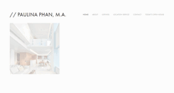 Desktop Screenshot of paulinaphan.com